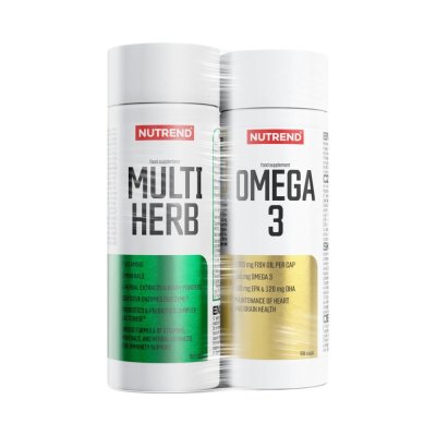 Nutrend Vitality pack - Multiherb a Omega 3 90+60 kapslí