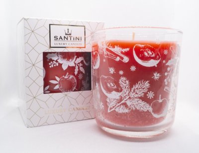 Santini Luxusní svíčka - Jablko a skořice