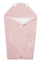 SENSILLO Zavinovačka do autosedačky plyšová, 75x75cm - růžová