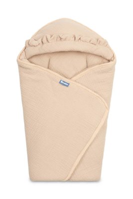 SENSILLO Zavinovačka 2v1 do autosedačky, kočárku, mušelín, bavlna, béžová