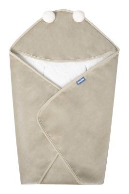 SENSILLO Zavinovačka do autosedačky plyšová, 75x75cm - béžová