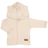 Baby Nellys Bavlněná souprava pro miminko do porodnice 5D, Made with love, béžová, vel. 56