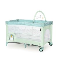 Asalvo COMPLET DUO cestovní postýlka s druhým dnem a hrazdičkou, hedgehog