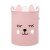 SIPO Koš uzavíratelný bavlna Bear růžový 43 L