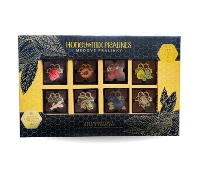 HoneyMix Medové pralinky plněné ochuceným medem 8x12 g