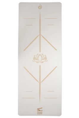 SharpShape Podložka na jógu PU SHANTI bílá