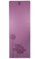 SharpShape Podložka na jógu PU FLOWER fialová