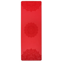 SharpShape Podložka na jógu PU BLOSSOM červená