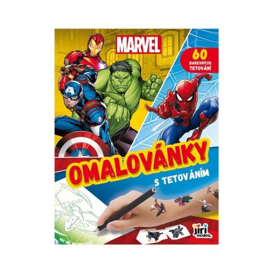 JIRI MODELS Omalovánky s tetováním Marvel 1 ks