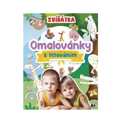 JIRI MODELS Omalovánky s tetováním Zvířátka 1 ks