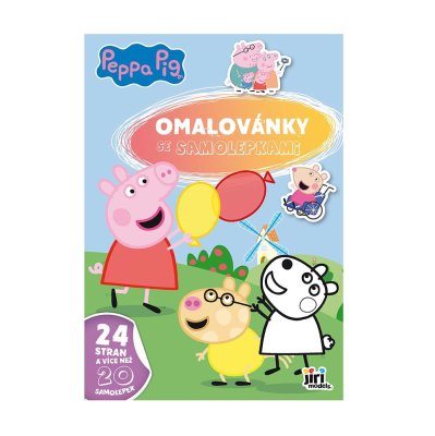 JIRI MODELS Omalovánky A4 se samolepkami Prasátko Peppa 1 ks