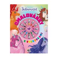 JIRI MODELS Omalovánky s voskovkami Jednorožci 1 ks