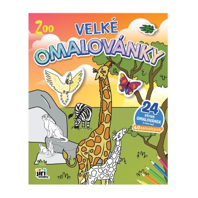 JIRI MODELS Velké omalovánky Zoo 1 ks