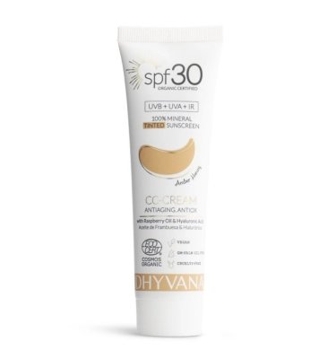 Dhyvana Přírodní minerální tónovací krém SPF30 Amber Honey 50 ml