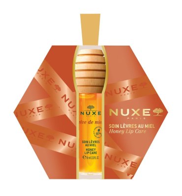 Nuxe Rêve de Miel Medový zjemňující lesk na rty vánoční balení 10 ml