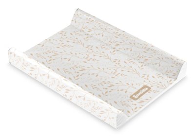 SENSILLO Přebalovací podložka, tvrdá 70 x 49 x 9,5 cm - béžové lístky