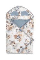 SENSILLO Zavinovačka 2v1 do autosedačky, kočárku, mušelín, bavlna - Dráček modrý, jeans