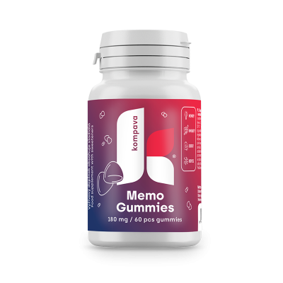 KOMPAVA Memo Gummies 180 mg / 60 cukríkov