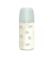 Suavinex Poetry Skleněná láhev fyziologická SX Pro 3m+ MF 240 ml 1 ks modrá