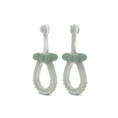 Suavinex Baby Dětský kartáček na zoubky 1 ks zelený