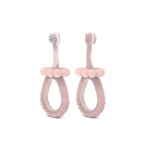 Suavinex Baby Dětský kartáček na zoubky 1 ks růžový