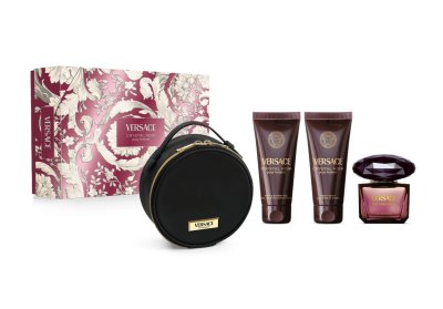 Versace Crystal Noir dárkový set pro ženy 4 ks