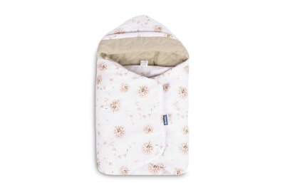 SENSILLO Zavinovačka 2v1 do autosedačky, kočárku, mušelín, bavlna, Pampeliška, béžová