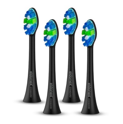 Eldonex SonicPro STANDARD náhradní hlavice 4 ks černé