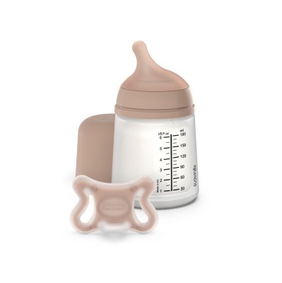 Suavinex Zero Zero Antikoliková láhev a dudlík Medium 0m+ 2 ks