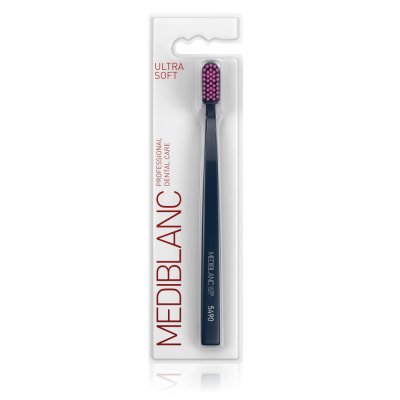 MEDIBLANC Zubní kartáček Ultra Soft 1 ks tmavě modrý