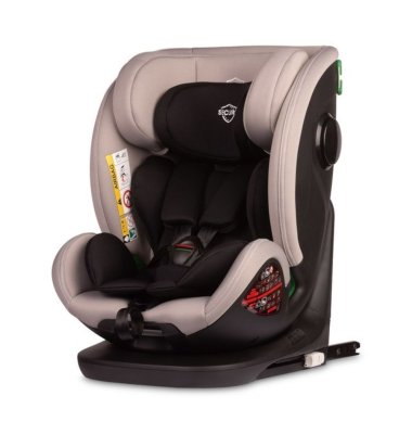 Caretero Dětská autosedačka Securo 40-150 cm, otočná, ISOFIX, i-Size, 40-150, světlé šedá