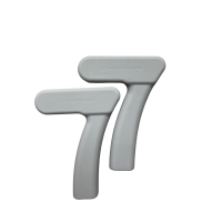 SharpShape Silikonové činky "7" 2X1 kg béžová moonstone