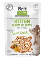 Brit Care Cat Kitten Fillets in gravy Choice Chicken 85 g