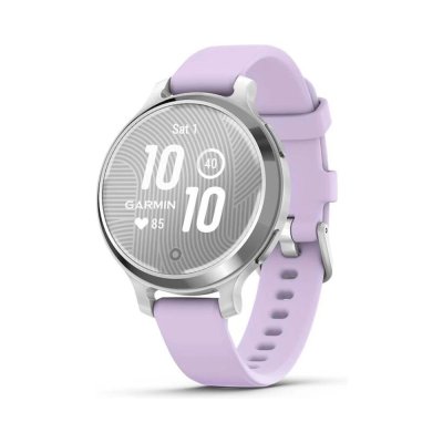 Garmin Lily 2 Active Silicone Band chytré hodinky Silver/Purple Jasmine