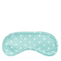 SCANquilt maska na spaní hvězdičky tyrkysová 19 x 8 cm