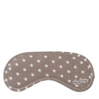 SCANquilt maska na spaní hvězdičky hnědá 19 x 8 cm