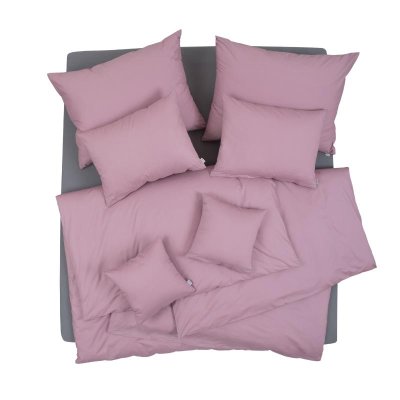 SCANquilt povlečení KLASIK PLUS UNI starorůžová 140 x 200/70 x 90 cm