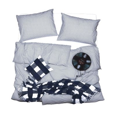 SCANquilt povlečení KLASIK pepito bílomodrá 140 x 200/70 x 90 cm