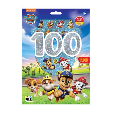 JIRI MODELS 100 metalických samolepek s omalovánkovými listy Tlapková patrola 1 ks