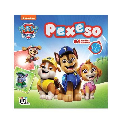 JIRI MODELS Pexeso v sešitu Tlapková patrola 64 kartiček