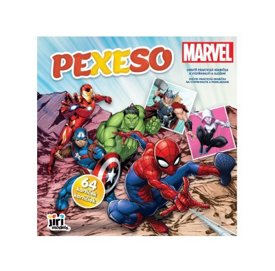 JIRI MODELS Pexeso v sešitu Marvel 64 kartiček