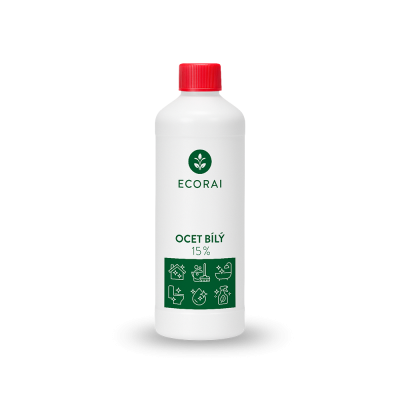 Ecorai Ocet bílý 15 % láhev 1 l
