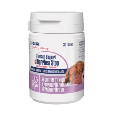 GIGI Stomach Support & Diarrhea Stop pro velké psy 30 tablet