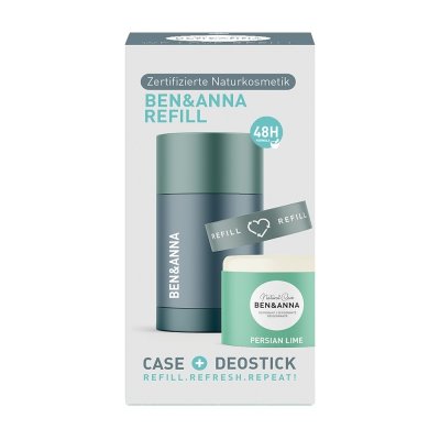 Ben & Anna Deodorant Refill Stick + Case Persian Lime 40 g