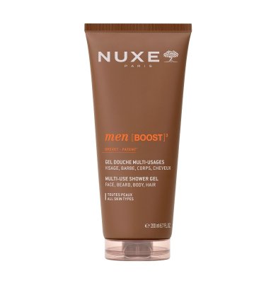 Nuxe Men [Boost]³ Multifunkční sprchový gel na tvář, vousy, tělo a vlasy 200 ml