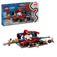LEGO City 60443 Zastávka v boxech F1® a personál s vozem Ferrari