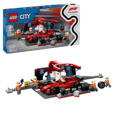 LEGO City 60443 Zastávka v boxech F1® a personál s vozem Ferrari