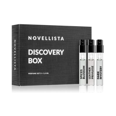 NOVELLISTA Black Discovery Box vzorky parfémových vod 3x1,4 ml