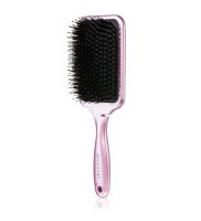 BrushArt Hair Plochý kartáč s kančími štětinami 1 ks Metallic Pink