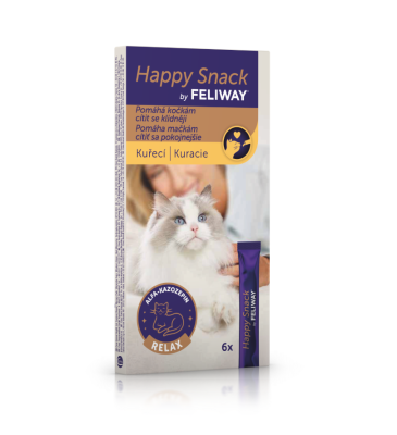 Feliway Happy Snack kuřecí 6x15 g